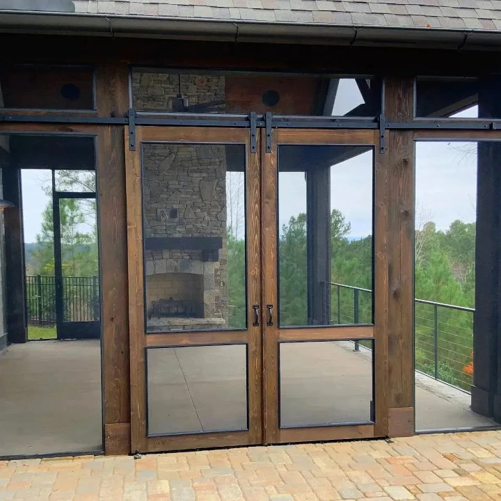 Custom patio screens creating a comfortable outdoor space