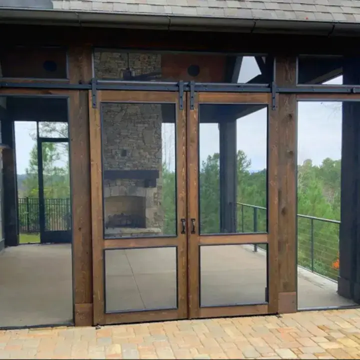 Door and Fixed Screen Installation