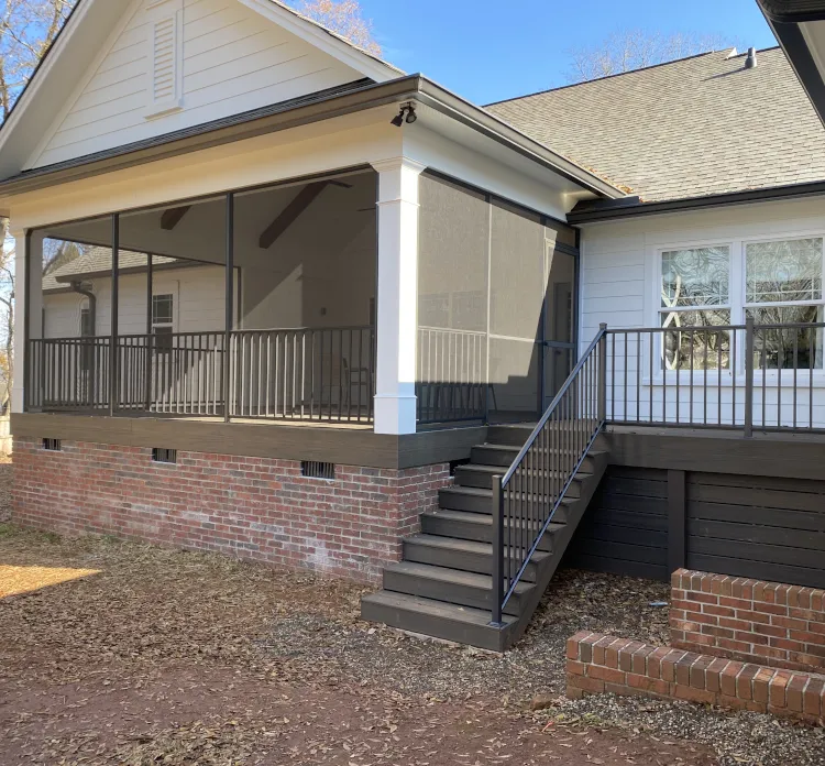 Custom patio screens creating a comfortable outdoor space in Spartanburg, SC